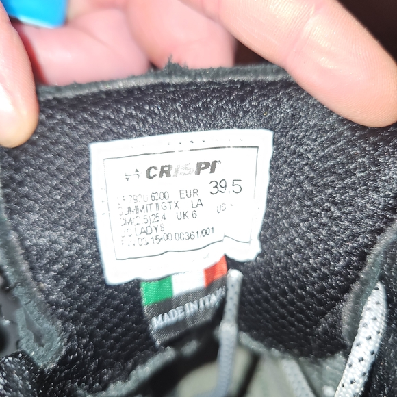 CRISPI GORE-TEX Womans Gray and Black Waterproof Boots BRAND NEW - Picture 5 of 13